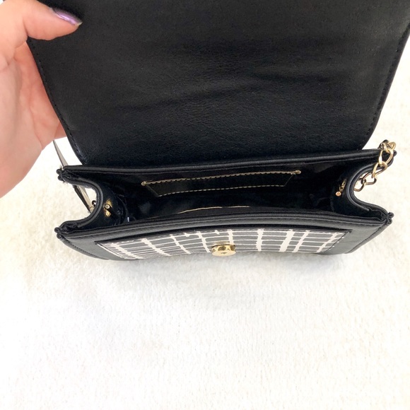 NWT Black & White INC Hadley Crossbody Purse - Picture 6 of 8